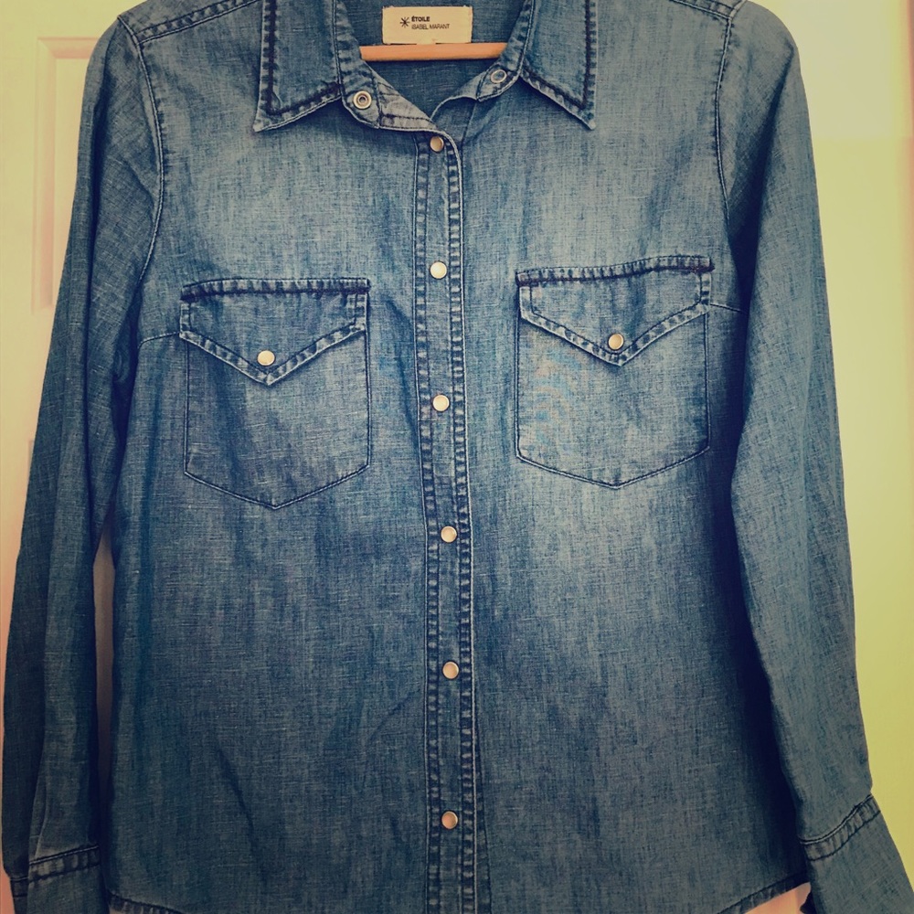 Designer denim shirt